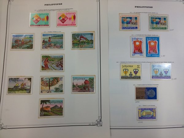 0503F72 foreign stamp Philippines fish . commemorative stamp etc. 36 page cardboard . pasting attaching have details is photograph . please verify 