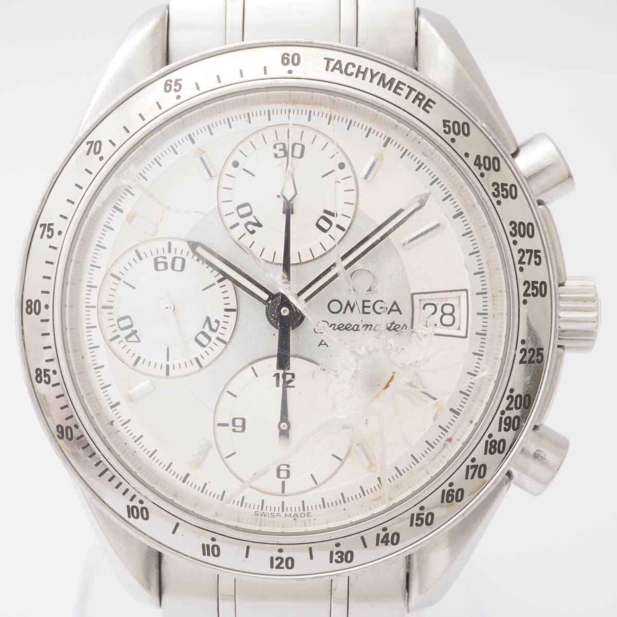 オメガ スピードマスター デイト OMEGA Speedmaster Ref,175.0083 Cal,1152 自動巻 クロノグラフ シルバー メンズ 腕時計[57698038-AH1の画像1