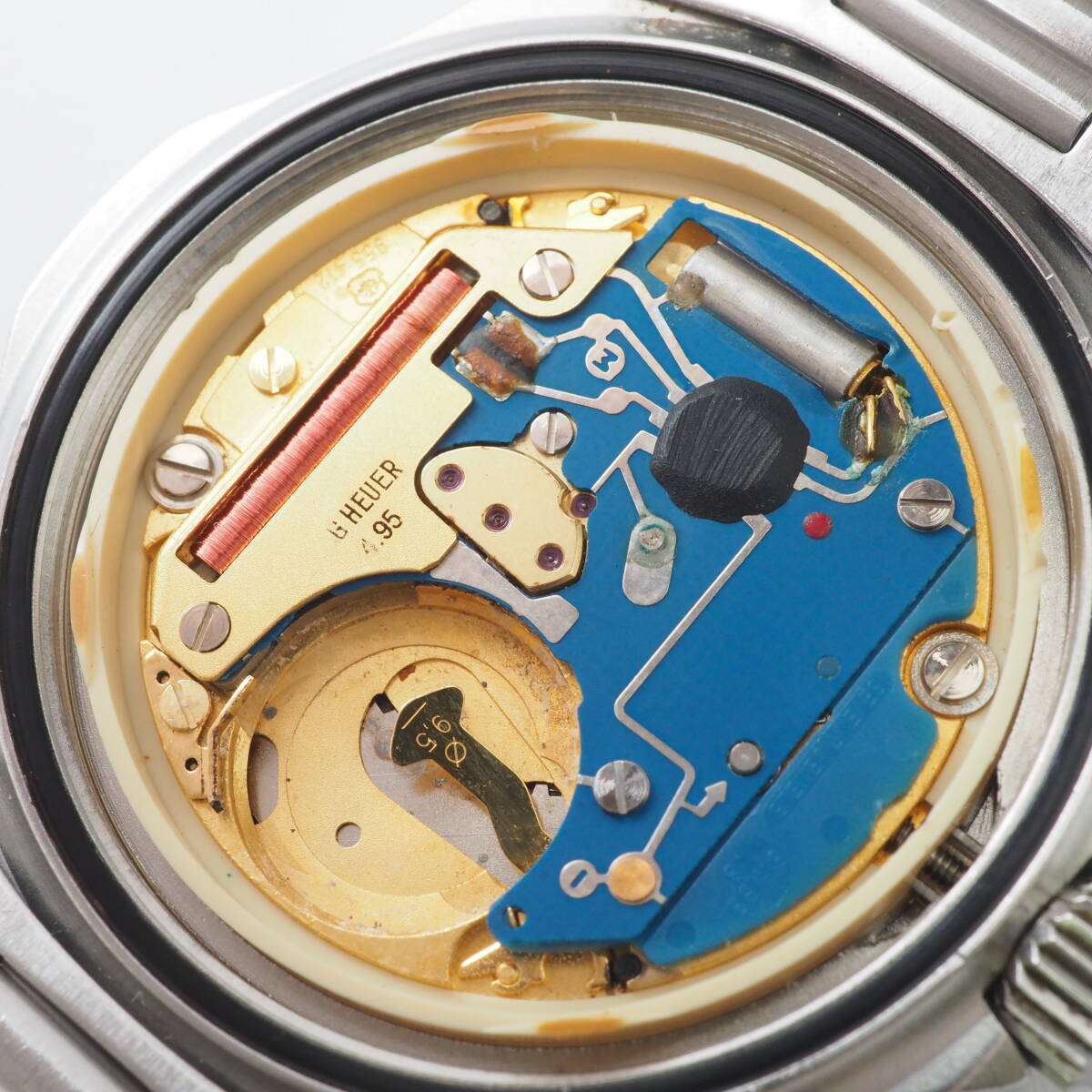 タグホイヤー 2000 プロフェッショナル デイト 200M TAG HEUER 962.013 4.95 クォーツ シルバー グレー文字盤 腕時計[1101077W20-AH7の画像8