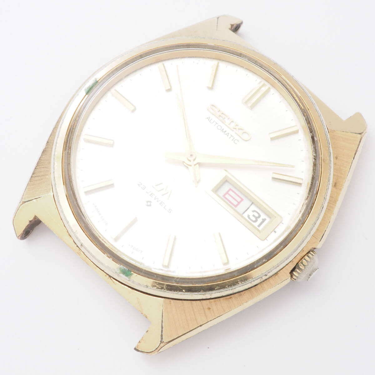 セイコー ロードマチック デイデイト SEIKO LM 5606-7000 自動巻 ゴールド シルバー文字盤 ボーイズ 腕時計 本体[Pa1533-AM3の画像2