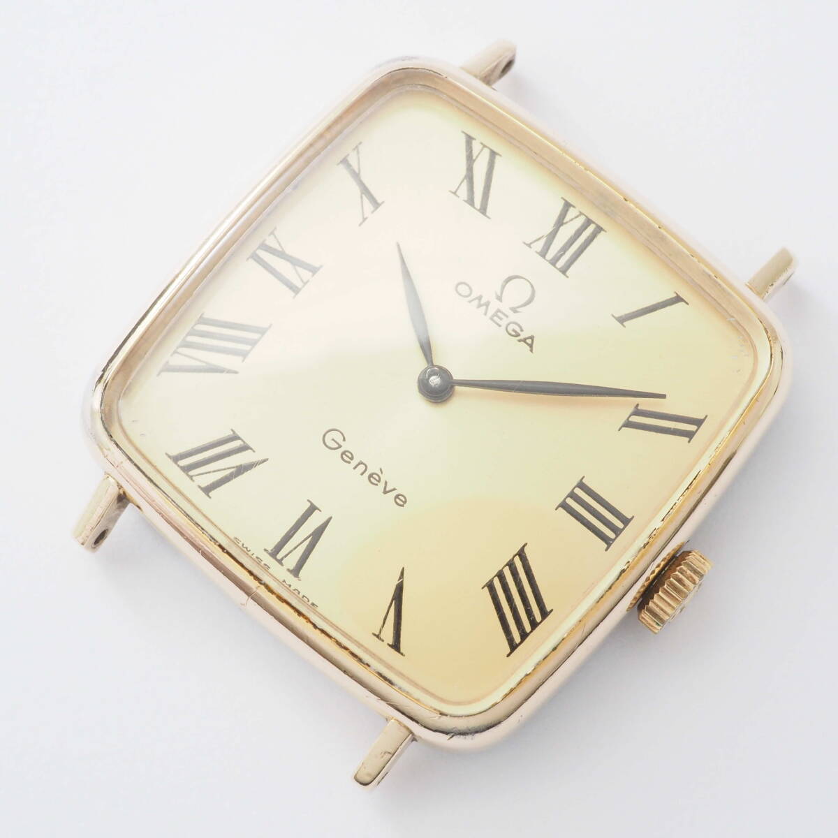 オメガ ジュネーブ Ref,511.415 Cal,620 OMEGA Geneve 17石 手巻き ゴールド文字盤 ローマン レディース 女性腕時計 フェイス[34427753-BA3の画像2