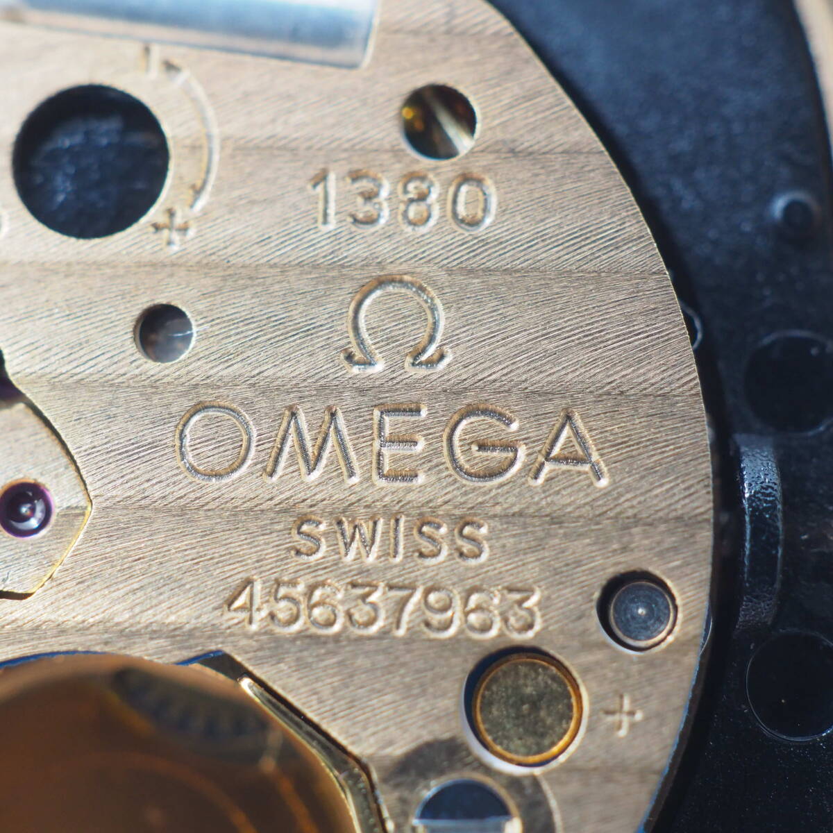 オメガ シーマスター クォーツ Ref,596.0033 Cal,1380 OMEGA Seamaster QUARTZ デイト ゴールド レディース腕時計 フェイス[45637963-BA4の画像8