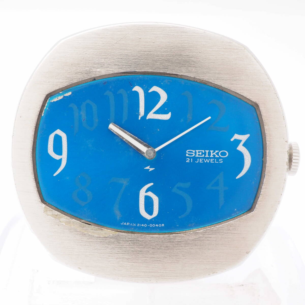 セイコー 2140-7000 SEIKO 21石 SS 手巻き シルバー×ブルー 青文字盤 メンズ 男性 腕時計 フェイスのみ[9800254-BF1の画像1