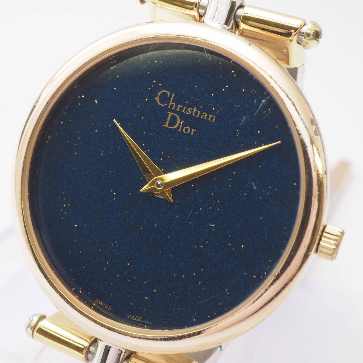 クリスチャン・ディオール 3026 Cal,980.003 Christian Dior PARIS クォーツ ネイビー系文字盤 ボーイズ 男女兼用腕時計[Pa1537-BF4の画像1