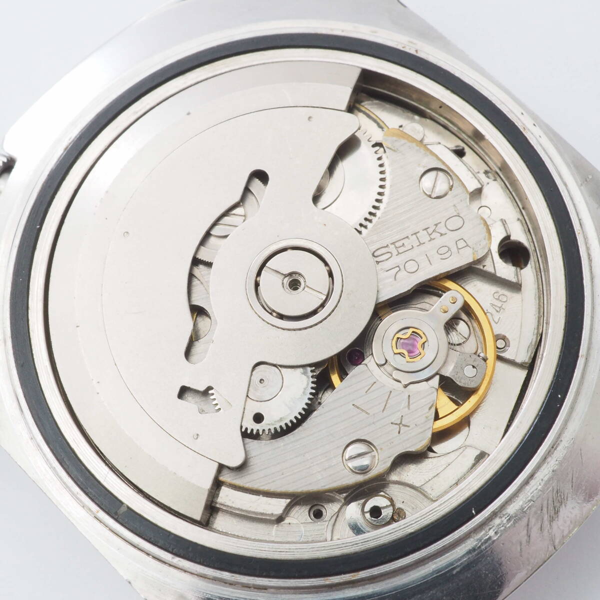 セイコー ファイブアクタス 7019-7000 SEIKO 5 ACTUS 21石 デイデイト SS 自動巻 シルバー メンズ 男性 腕時計 フェイス[024675-AQ4_画像7