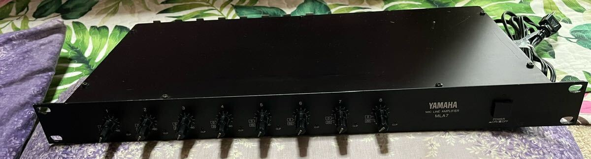  used YAMAHA( Yamaha ) MLA7 / MIC LINE AMPLIFIER 8ch / my Klein amplifier ( pre-amplifier ) / remove till operation / no claim ..