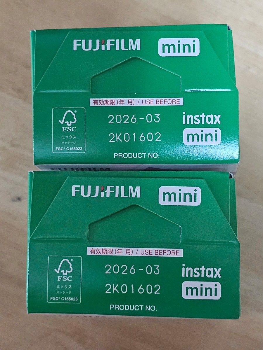 instax mini チェキフィルム 20枚 2パック  