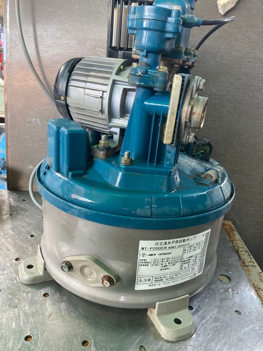 日立ポンプ 型式WT-P200S 浅井戸用 中古品 動作確認 簡易 日立ポンプ 型式WT-P200S 浅井戸用 中古品 動作確認 簡易