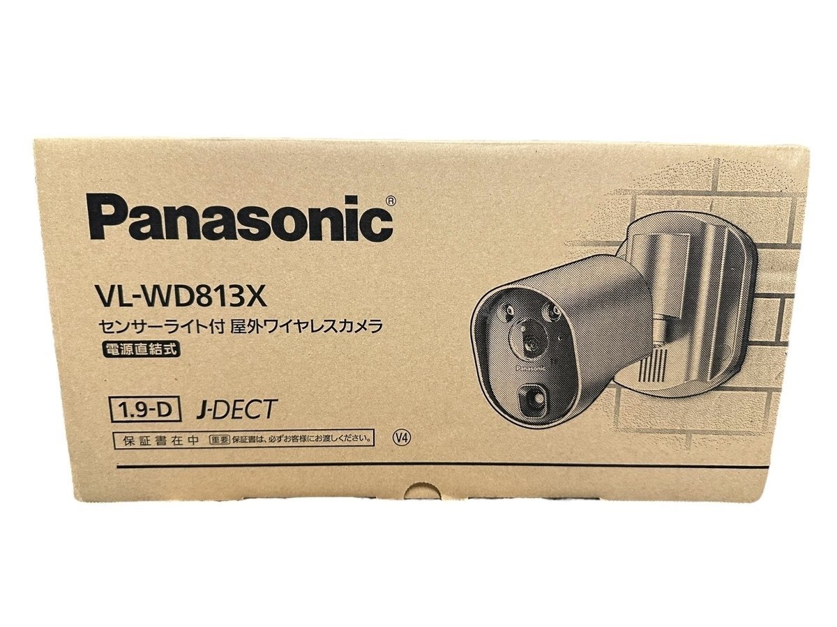  new goods unused goods Panasonic Panasonic sensor light attaching outdoors wireless camera VL-WD813X body wireless connection possible security camera monitoring camera height performance 