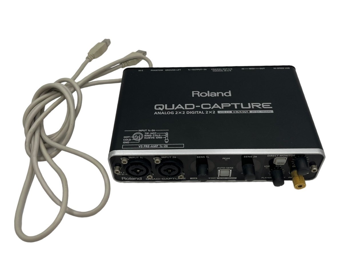 ROLAND QUAD-CAPTURE аудио интерфейс UA-55 корпус звуковая аппаратура Roland музыка звук оборудование кабель имеется 