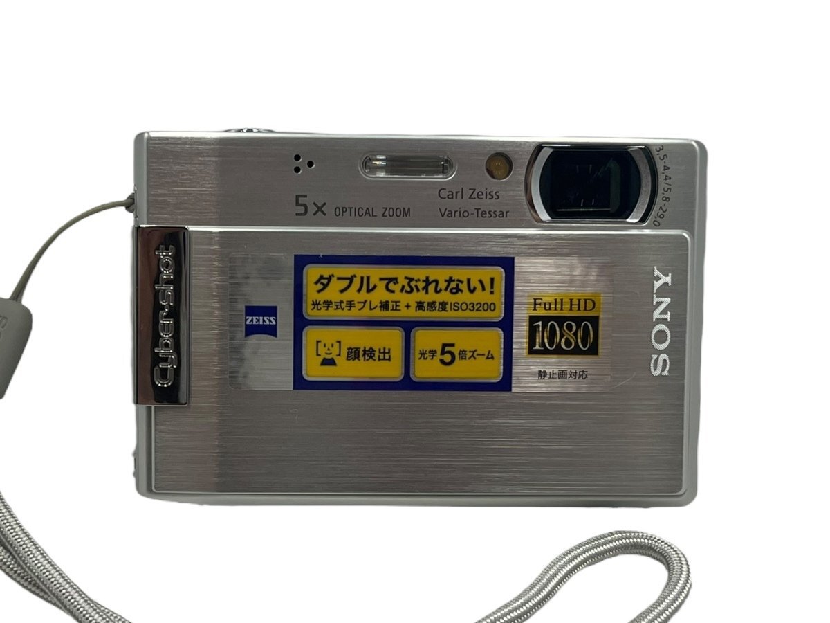 美品 SONY ソニー デジタルスチルカメラ デジタルカメラ 写真 DSC-T100 本体 ボディ 顔検出機能搭載 手ブレ補正 大画面 3.0型 高画質_画像2