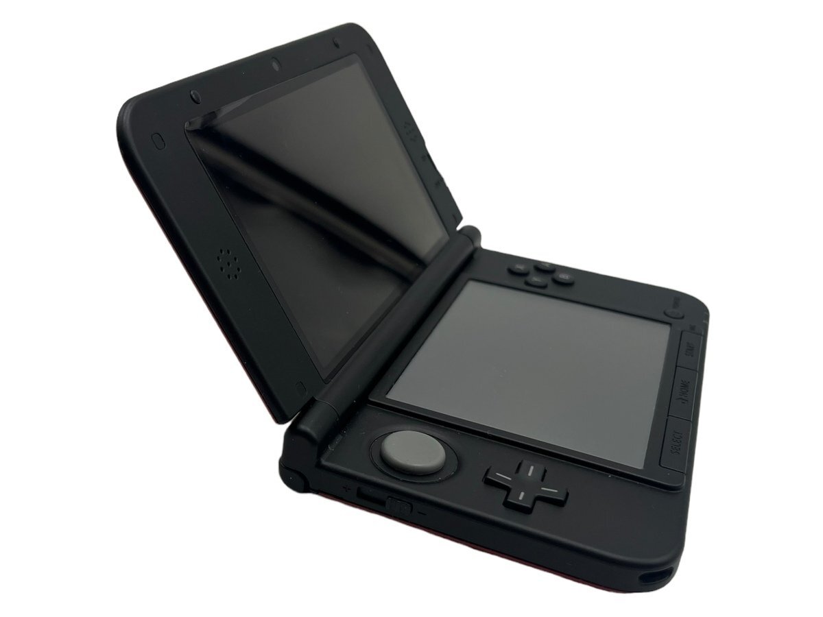 Nintendo ニンテンドー 任天堂 3DS LL テレビゲーム機 ホビー SPR-S-JPN-C0 レッド×ブラック 本体 黒 赤 充電器付き_画像3