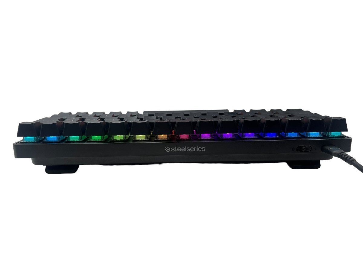 美品 SteelSeries APEX PRO MINI WIRELESS US KB-00016 ゲーミング ワイヤレス キーボード ブラック 本体 パソコン ゲーム コンパクト_画像8