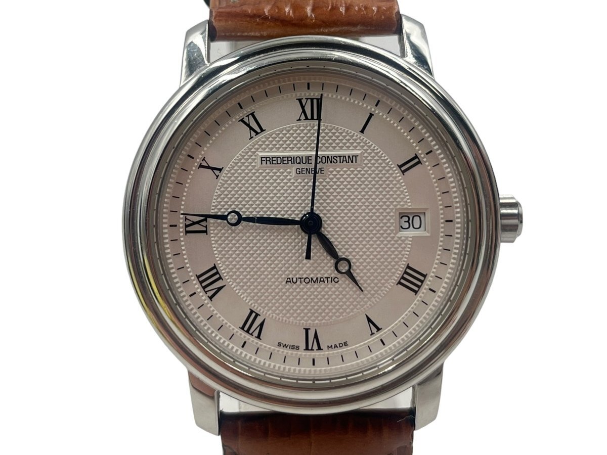 FREDERIQUE CONSTANT Frederique Constant наручные часы мужской Date обратная сторона каркас AUTOMATIC серебряный циферблат FC303 Classic самозаводящиеся часы 
