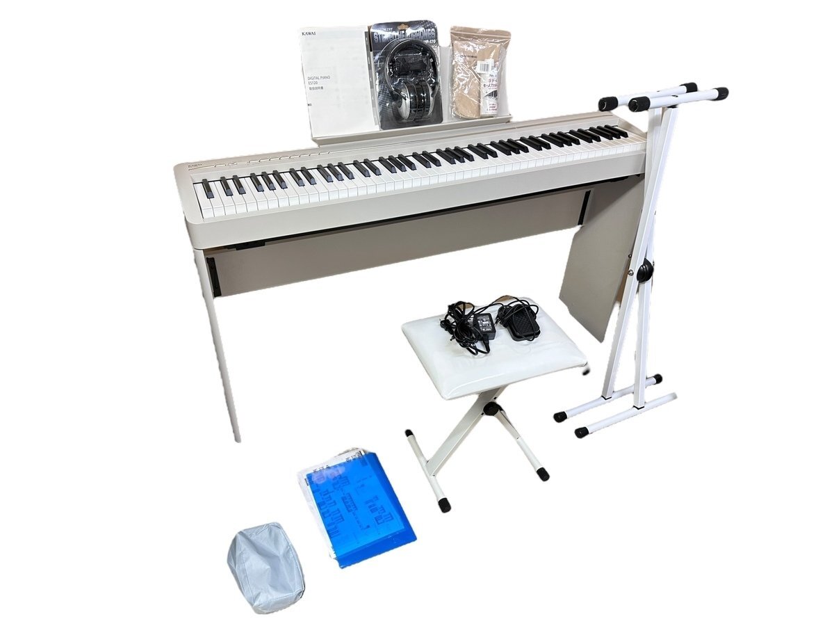 極美品 KAWAI カワイ ES120Filo フィーロ ES120LG 2022年製 電子ピアノ 本体 鍵盤楽器 練習 Bluetooth スマホ 軽量 コンパクト 店頭引取可_画像1