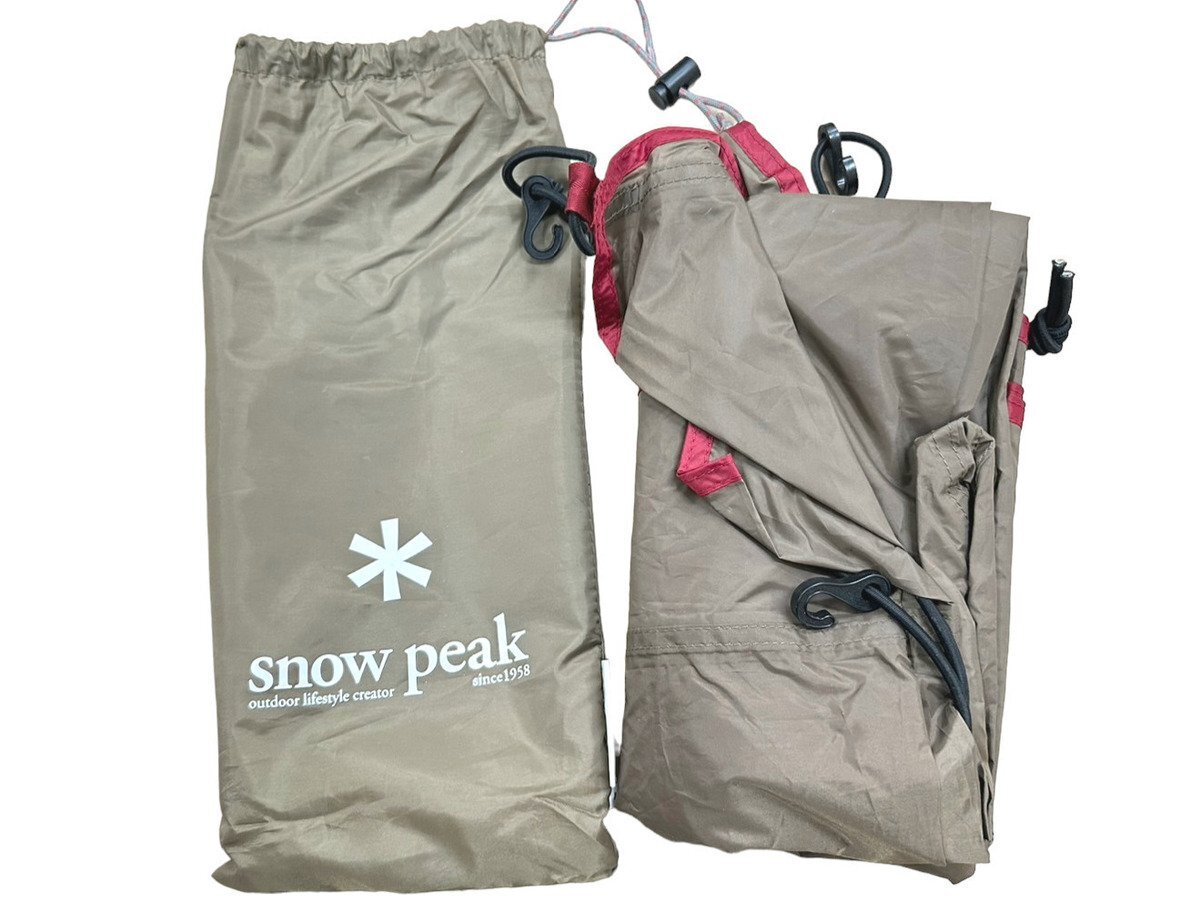 ◎【美品】Snow Peak スノーピーク ドックドームPro.6 SD-506 キャンプ用品 アウトドア シールドルーフ オプション単体 専用グランドシート_画像2