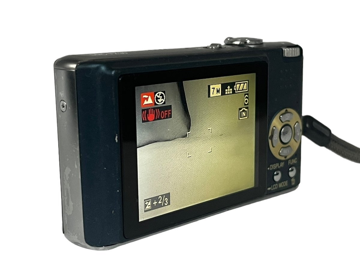 Panasonic パナソニック LUMIX ルミックス コンパクトデジタルカメラ DMC-FX30-A 本体 ボディ アーバンブルー 光学式手ブレ補正 高画質_画像4