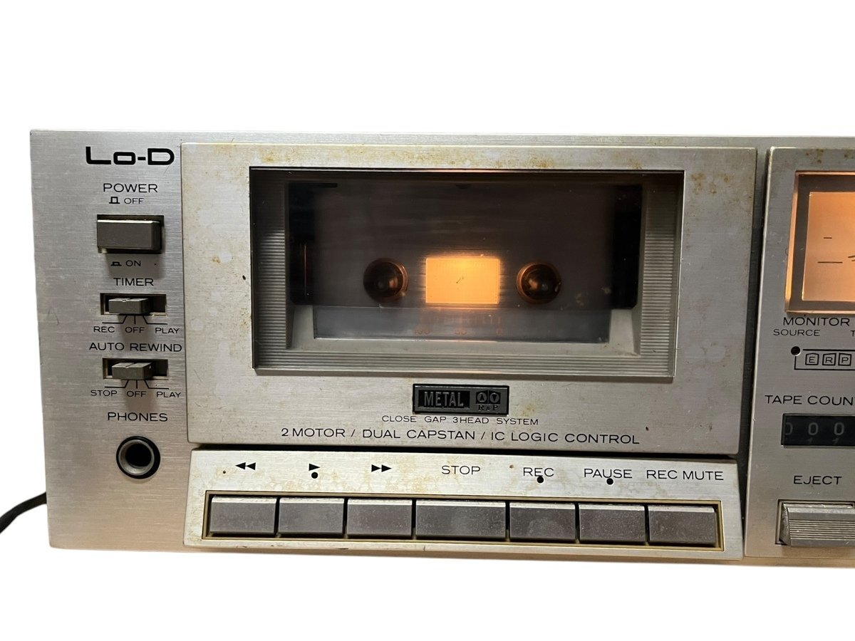 Lo-D ローディ d-90s 3ヘッドカセットデッキ 録再ヘッド 録音 再生 録音 ACバイアス方式 消去方式 AC消去方式 コレクション オーディオ_画像2