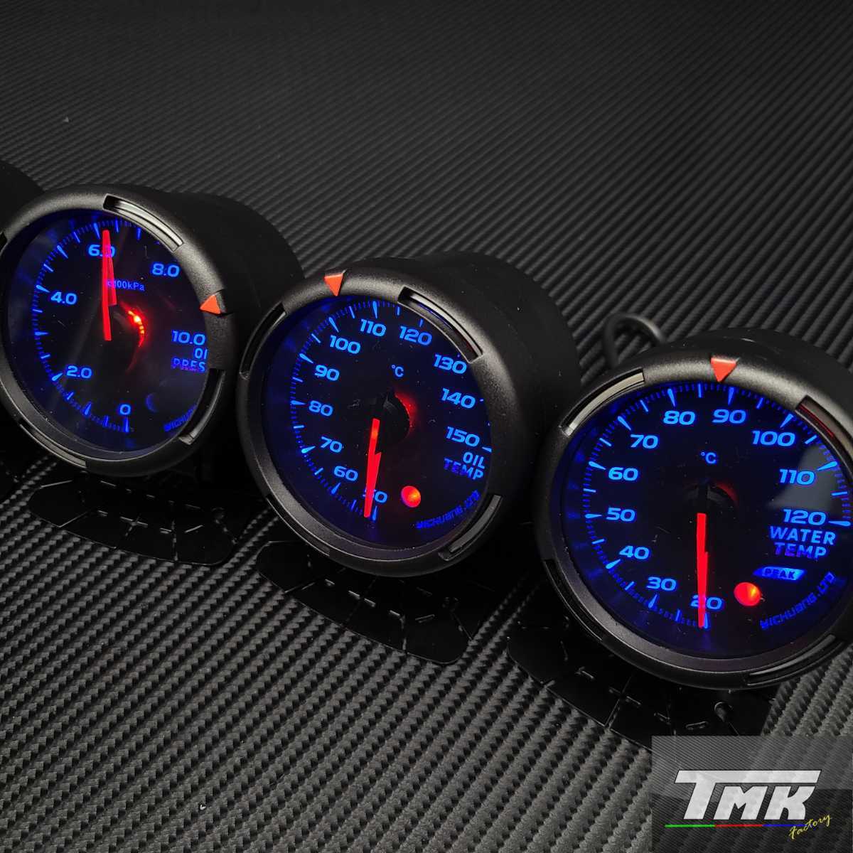  new goods 60mm 7 color LED 3 scale meter set water temperature gage oil temperature gauge oil pressure gauge additional meter Roadster ZN6 GT86 FT86 S2000 ZC32S Civic FD2 Z33 Z34