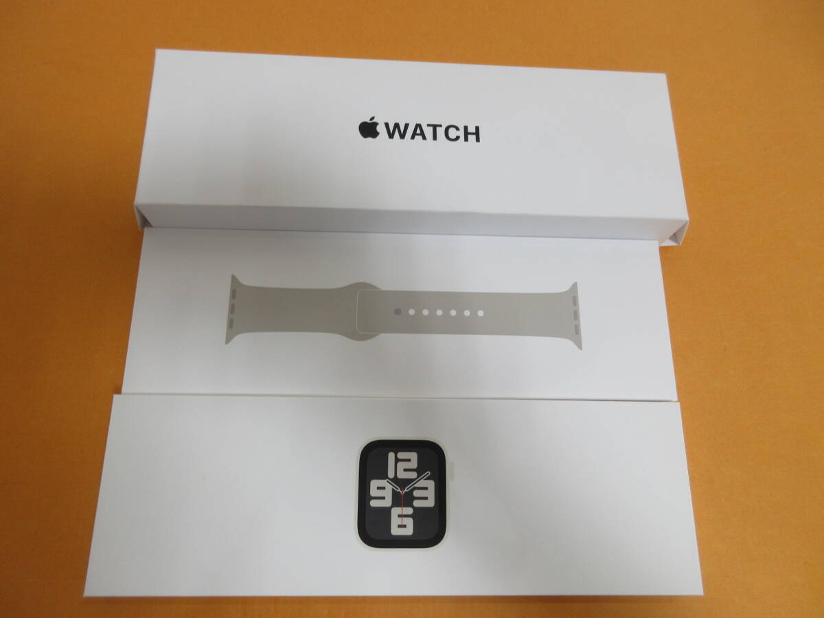 179) unopened Apple Watch Apple watch SE no. 2 MR9V3J/A GPS Star light aluminium case / Star light sport band 40mm/41mm