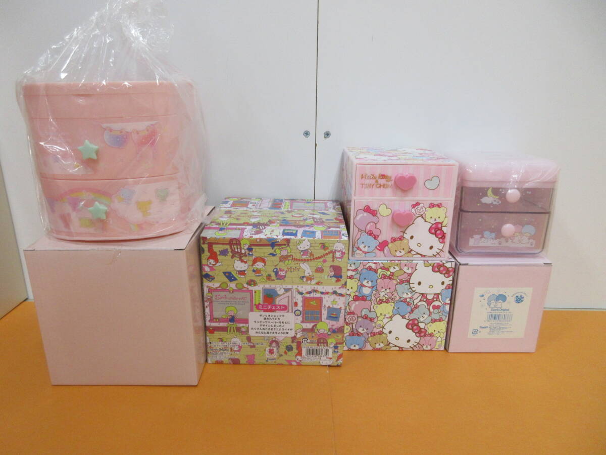 110) Sanrio goods summarize pendant watch / mascot / chest / case / display shelf /........ small articles set etc. unopened have present condition goods 