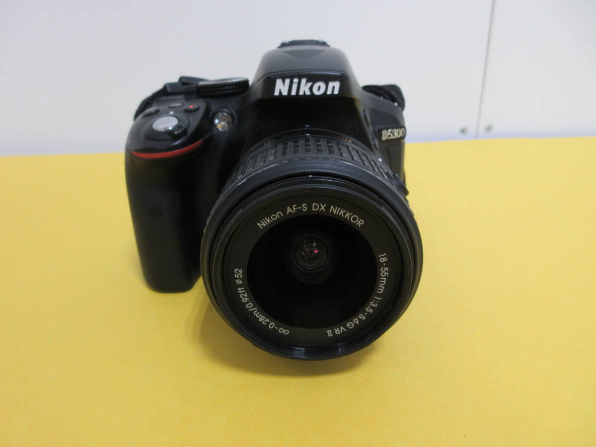 165)Nikon ニコン D5300 ダブルズームキット2 BLACK/Nikon AF-S DX NIKKOR 18-55ｍｍ 1:3.5-5.6・55-200mm 1:4-5.6 G VRⅡ 現状品_画像6