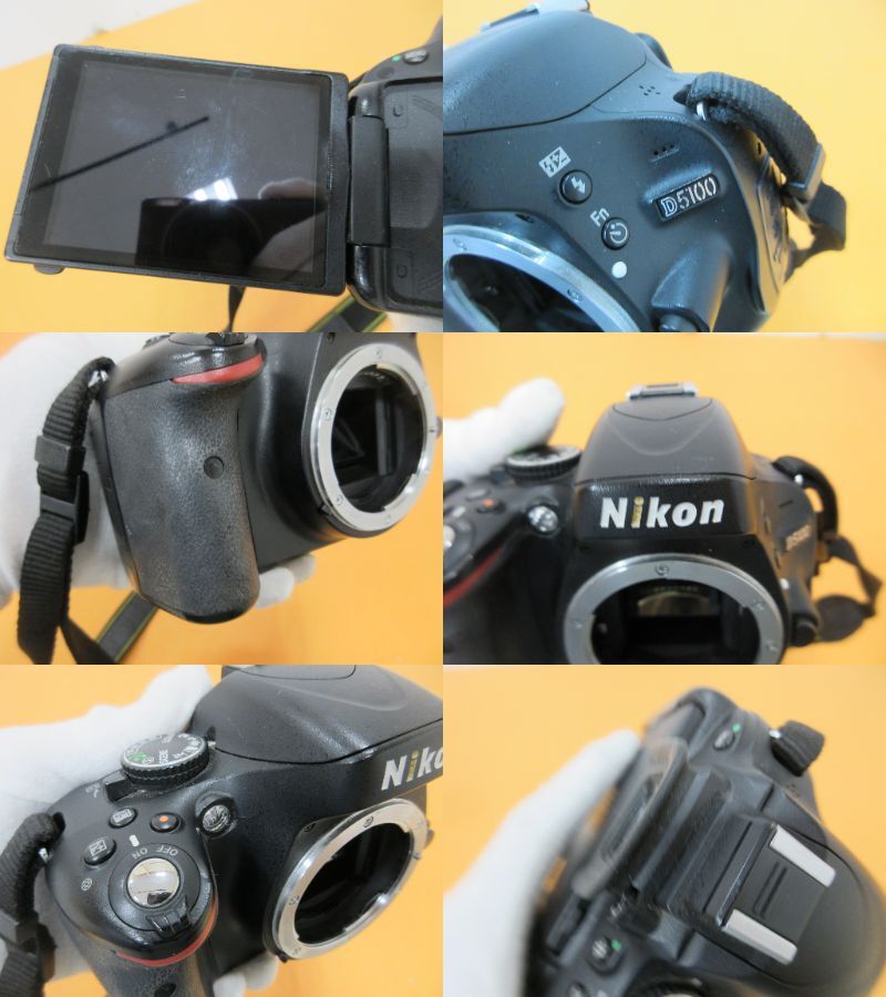165)ジャンク Nikon ニコン D5100 AF-S DX NIKKOR 18-55mm 1:3.5-5.6G VR デジカメ デジタル一眼の画像9
