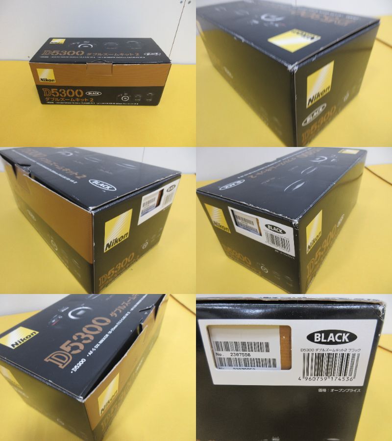 165)Nikon ニコン D5300 ダブルズームキット2 BLACK/Nikon AF-S DX NIKKOR 18-55ｍｍ 1:3.5-5.6・55-200mm 1:4-5.6 G VRⅡ 現状品_画像10