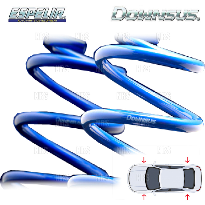 ESPELIR エスペリア ダウンサス (前後セット) ハリアー MXUA85 M20A-FKS R2/6~ 4WD車 (EST-6646