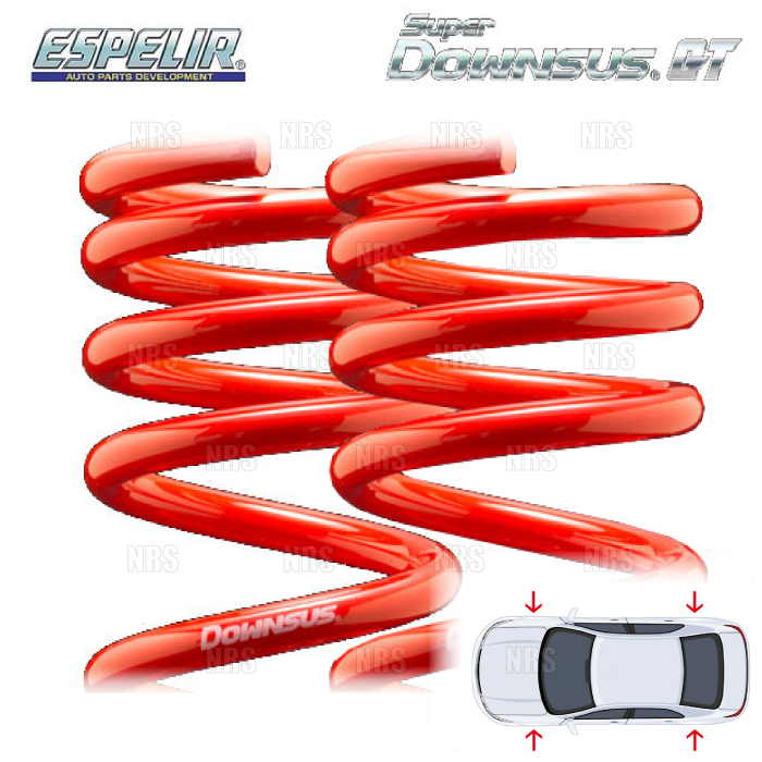 ESPELIR エスペリア スーパーダウンサスGT (前後セット) スカイライン R33/ECR33 RB25DET H5/8～H10/5 2WD車 (ESN-164_画像1