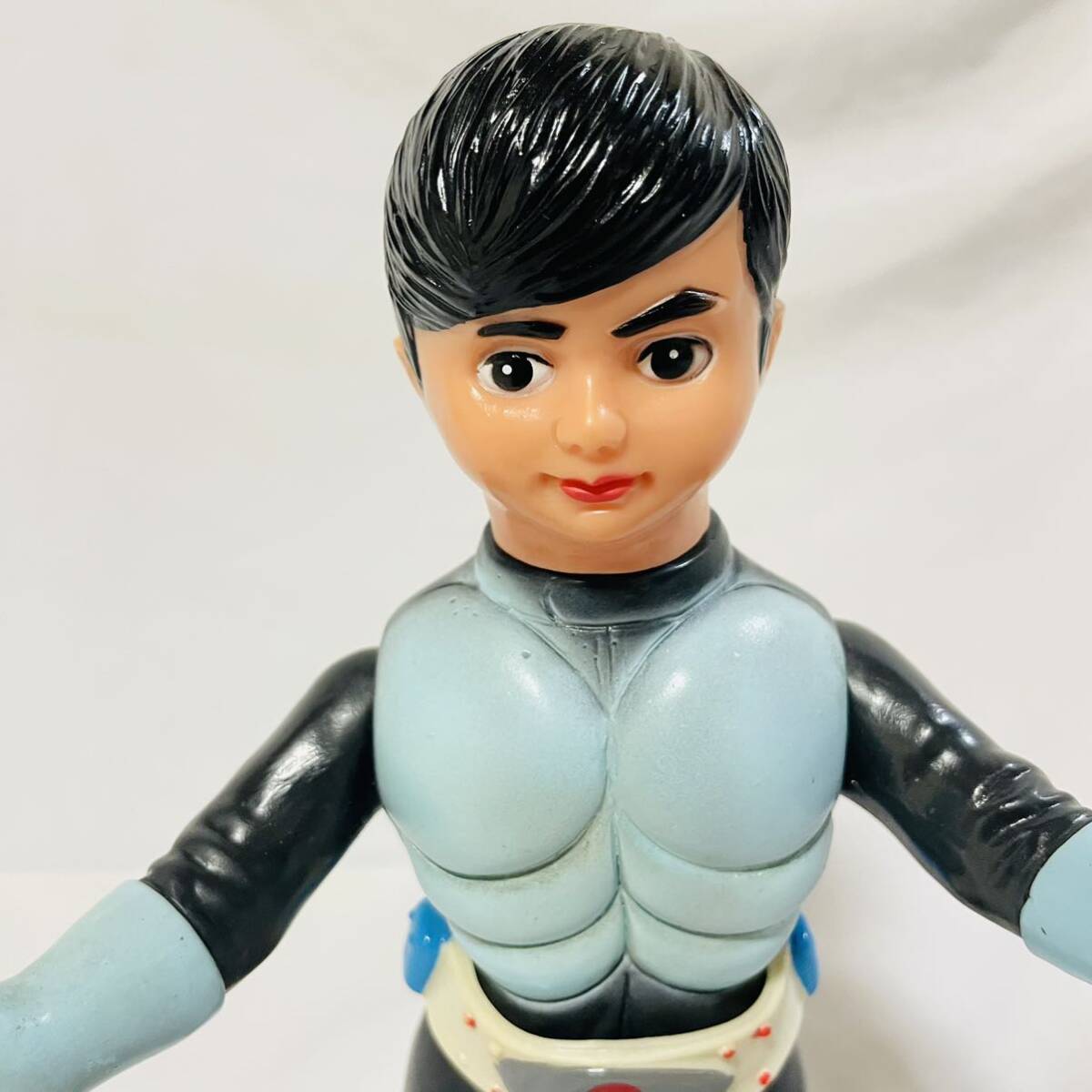 旧バンダイ 仮面ライダー1号 ソフビ バンザイマーク 当時物 旧バンダイ 仮面ライダー1号 ソフビ バンザイマーク 当時物