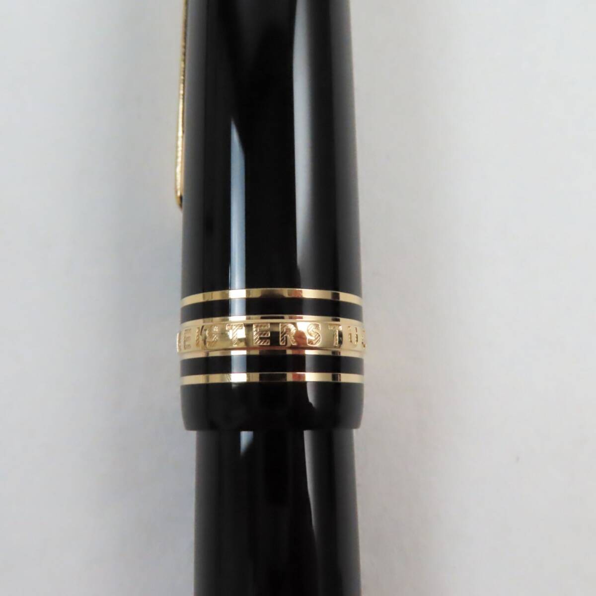 極美品●MONTBLANC モンブラン マイスターシュテュック ル・グラン ペン先K14 (585) ホワイトスター 万年筆 ブラック ゴールド ドイツ製_画像9