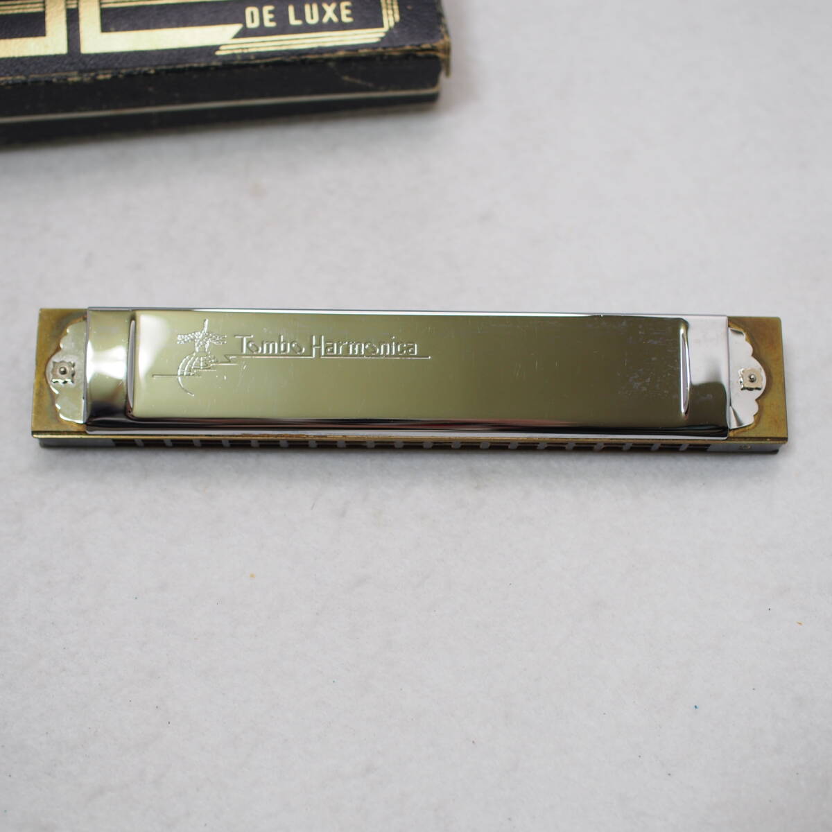 TOMBO BAND DELUXE harmonica 21 C MAJOR is length style Dragon-fly dragonfly band Deluxe Dragonfly Major case attaching control number 481-1
