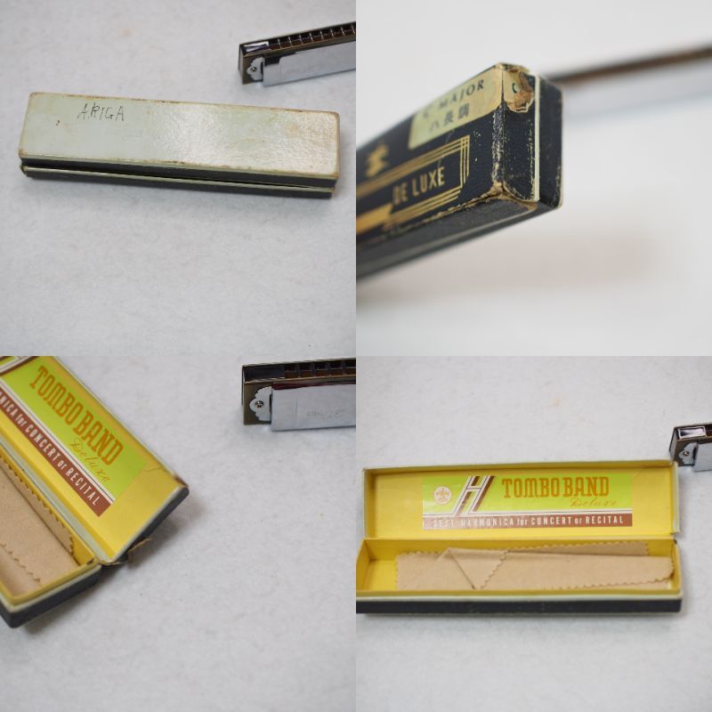 TOMBO BAND DELUXE harmonica 21 C MAJOR is length style Dragon-fly dragonfly band Deluxe Dragonfly Major case attaching control number 481-1