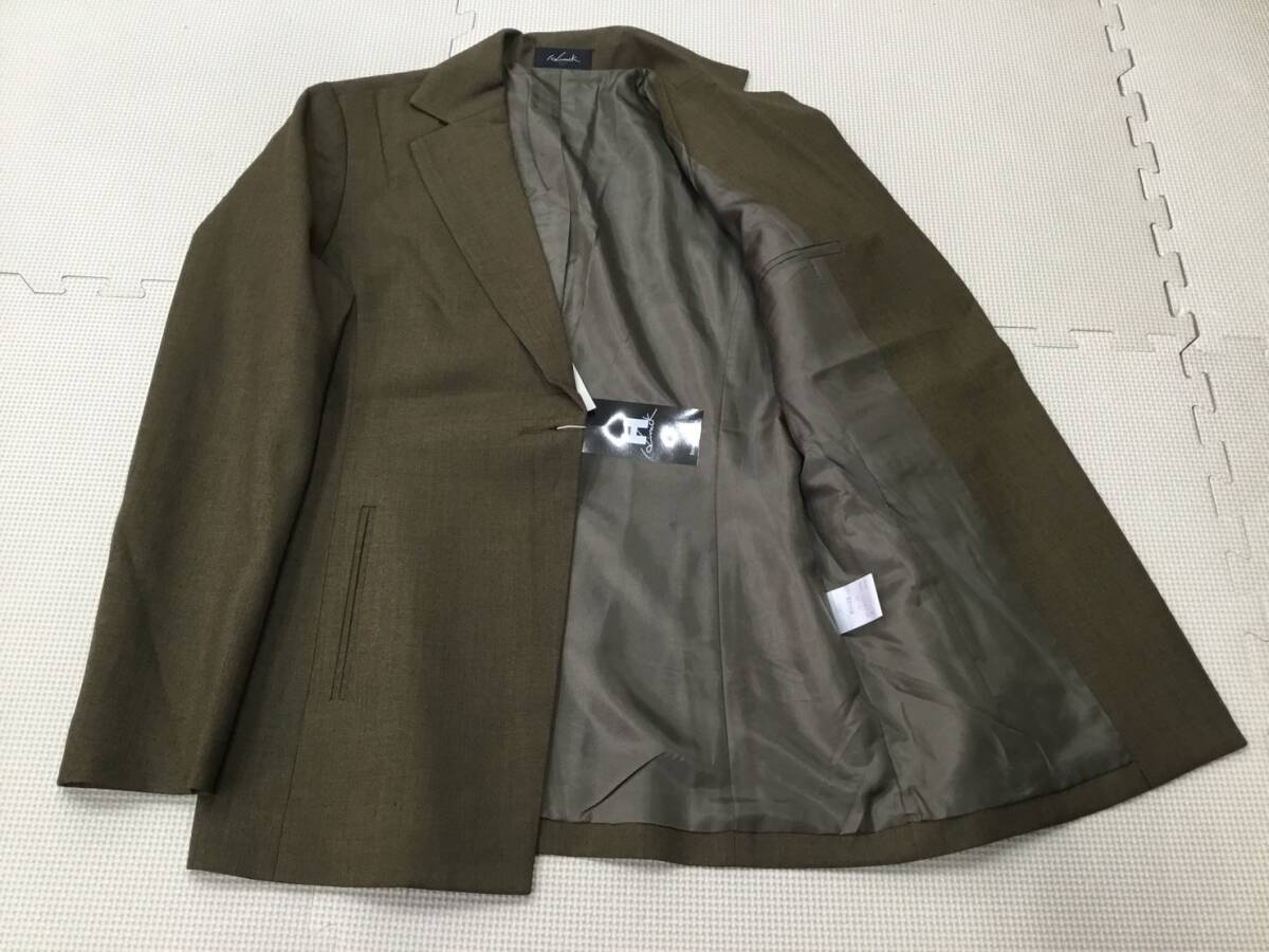 0022-513D 新品【HINUCK】オフィスウェア ジャケット サイズ 15号/茶系/ハイナック/事務服/OL/受付/制服/ブレザー/大きめサイズ_画像4