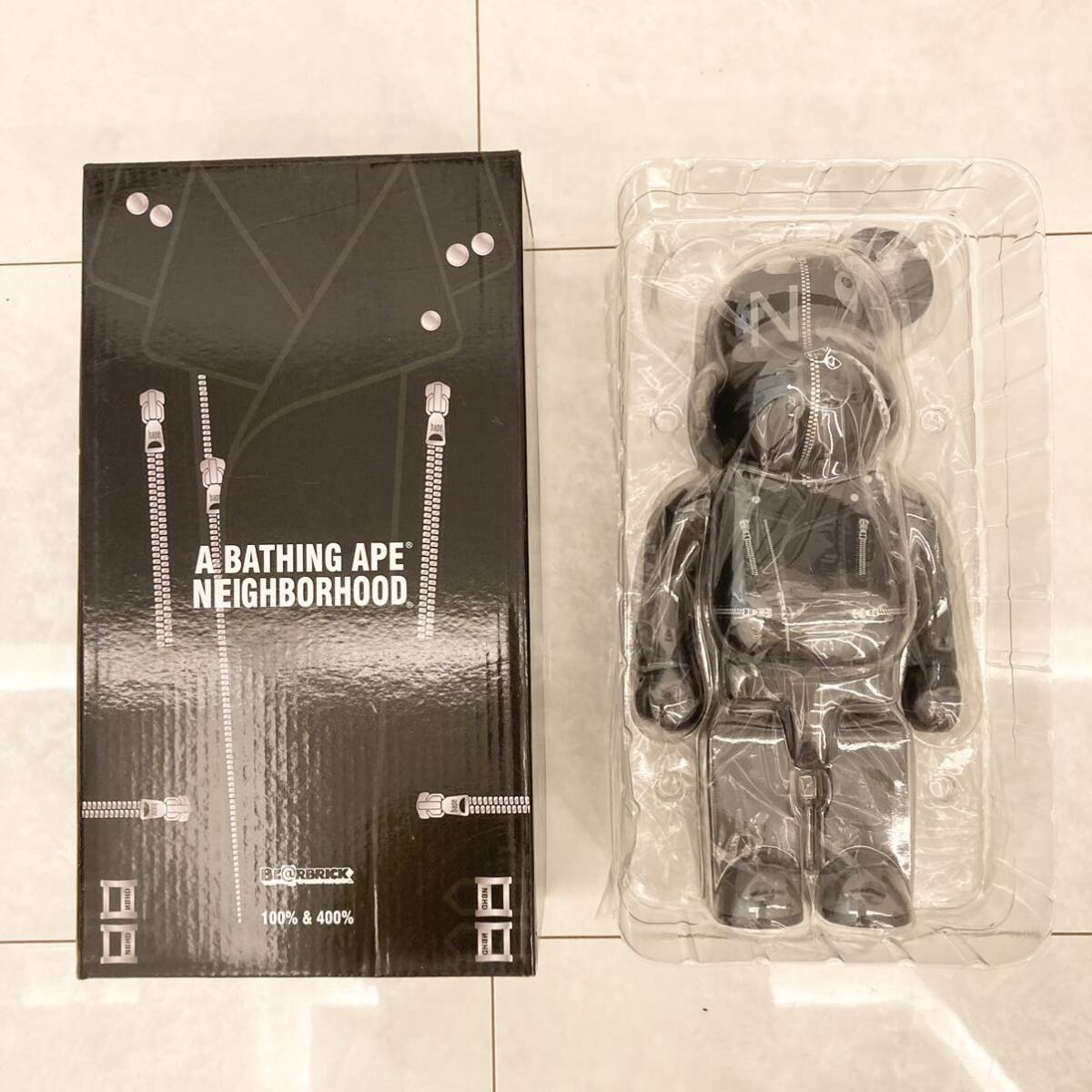 ベアブリック BE@RBRICK 400% 28cm エイプ ネイバーフッド _画像2