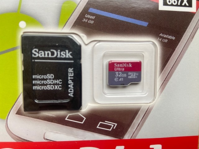 【３枚セット】 SanDisk micro SD カード 32GB SDXC Class10 マイクロSD 未使用品_画像2