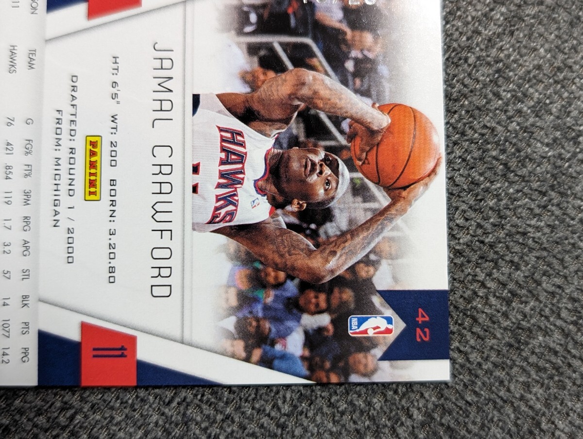 Jamal Crawford Gold パラレルカード Panini NBAカード_画像7