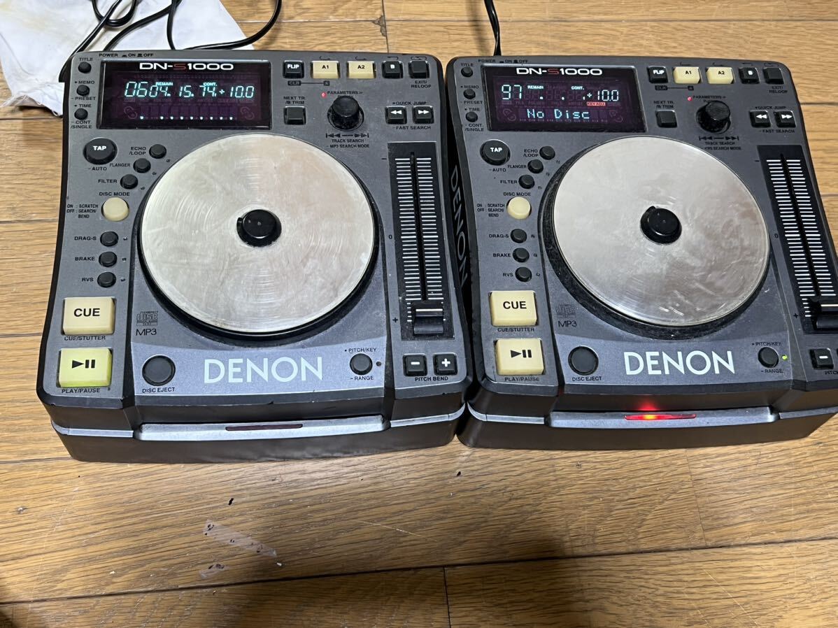 DENON Denon DJ DN-S1000 CD player 2 piece set electrification ending sound . go out.