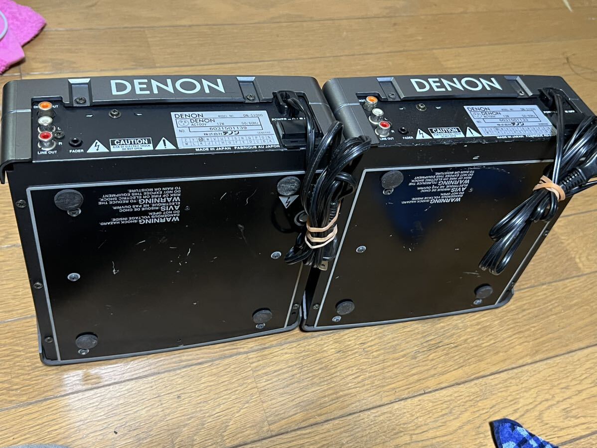 DENON Denon DJ DN-S1000 CD player 2 piece set electrification ending sound . go out.