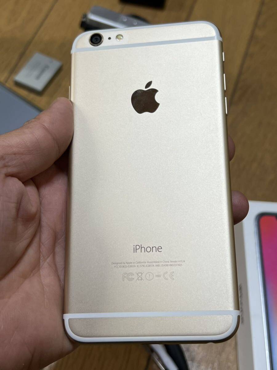 Apple iphone 6 plus 16gb ソフトバンク ゴールド 美品 動作品の画像4