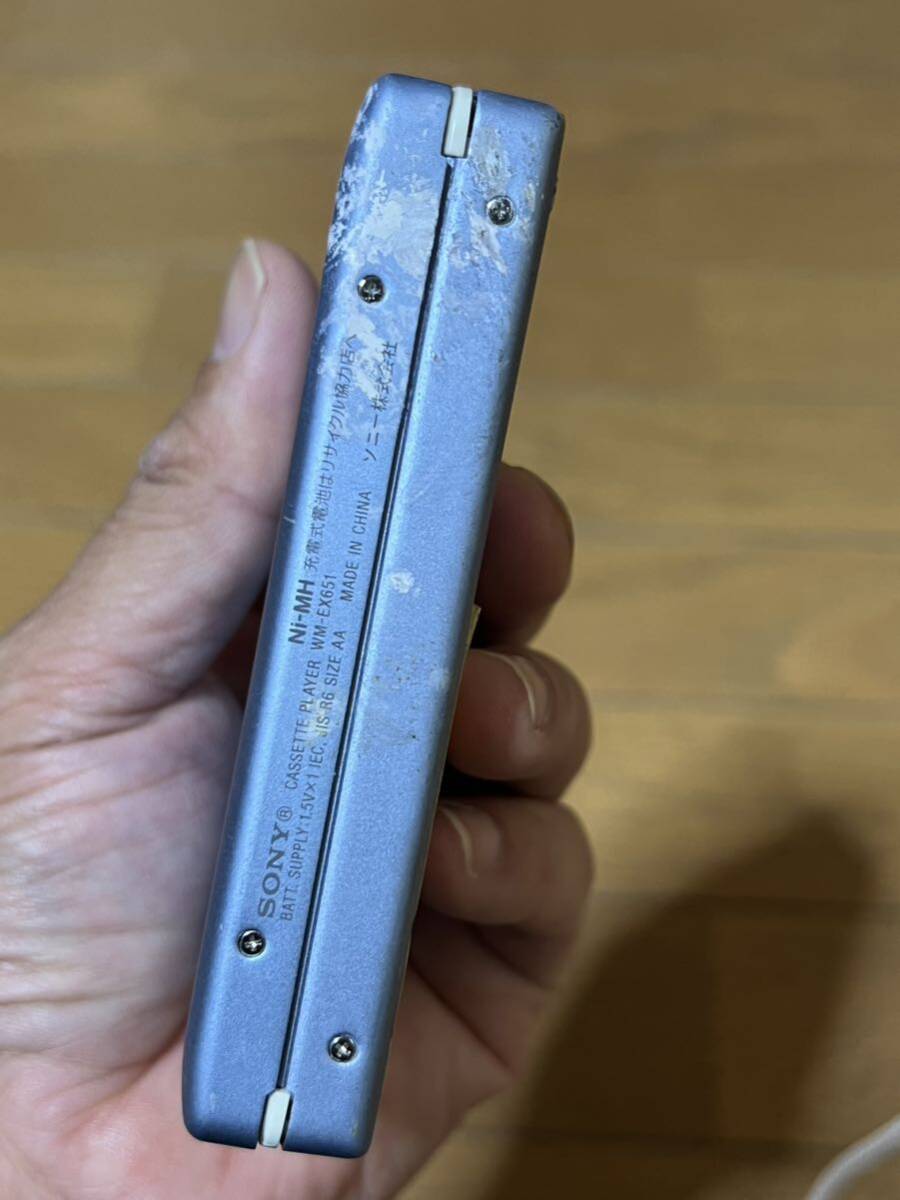 SONY ウォークマン ポータブルカセットプレーヤー WM-EX651 電池無し未確認　_画像3