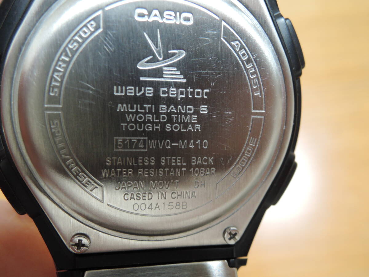 「ジャンク品」　CASIO　電波時計　WAVE SEPTOR　WVQ-M410　送料無料 _画像2