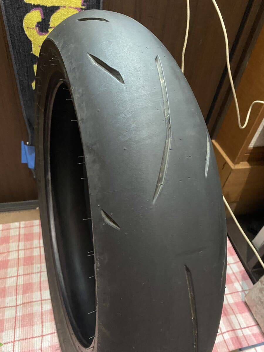 中古MCタイヤ DUNLOP SPORTMAX α-14 140/70R17 ダンロップ スポーツマックス 140 70 17 2020 A3030の画像5