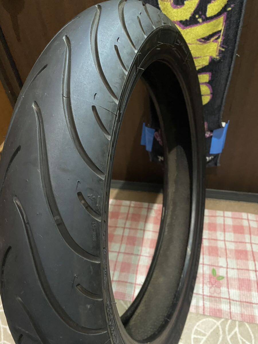 中古MCタイヤ バリ山 2022年製造 MICHELIN pilot STREET RADIAL 110/70R17 ミシュラン パイロット ストリート 110 70 17 2122 A3055の画像4