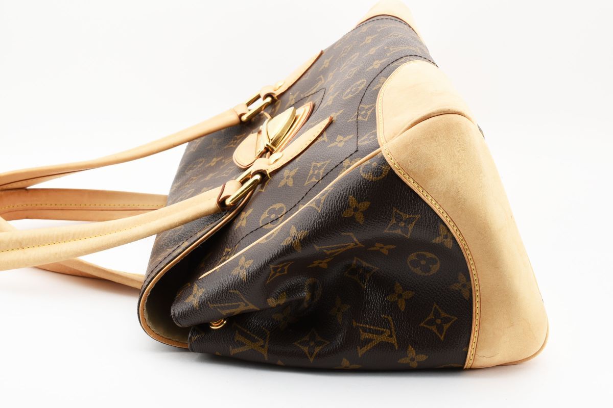 1円 Louis Vuitton ルイヴィトン モノグラム ビバリーGM M40120 ショルダーバッグ 肩掛け ハンドバッグ ロゴ金具 24-1506_画像7