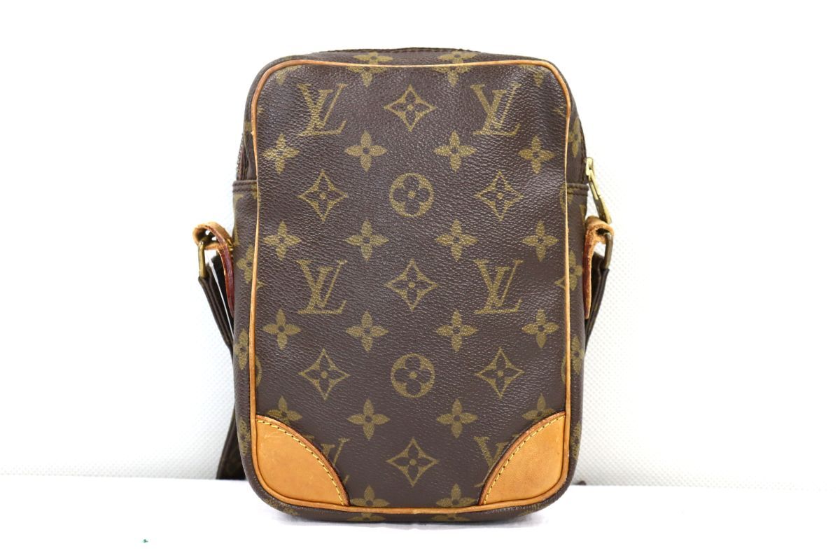 1円都 LouisVuitton ルイヴィトン モノグラム ダヌーブ ショルダーバッグ 斜め掛け PVC レザー M45266 24-1612_画像3