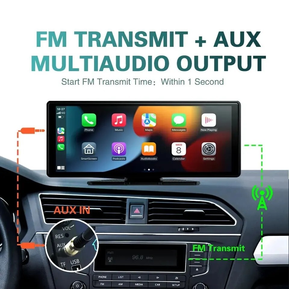 10.26インチ　 CarPlay　Android Auto　ディスプレイオーディオ　シガーソケット接続。キャリイハイゼットに最適_画像8