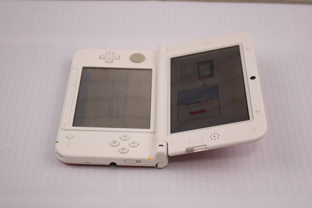 ■[美品 送料無料]NINTENDO 3DS LL 本体 PINKxWHITE ピンクxホワイト ニンテンドー3DS LL ＋おまけ■