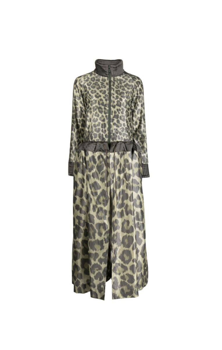 【SACAI】leopard print maxi dress size2